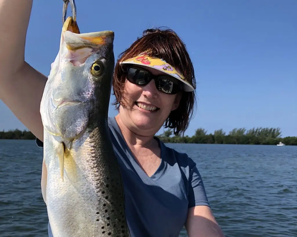 SeaTrout, Catch & Release, Sanibel Island Fishing Charters & Captiva Island Fishing Charters, Sanibel Island, Tuesday, April 10, 2018.
