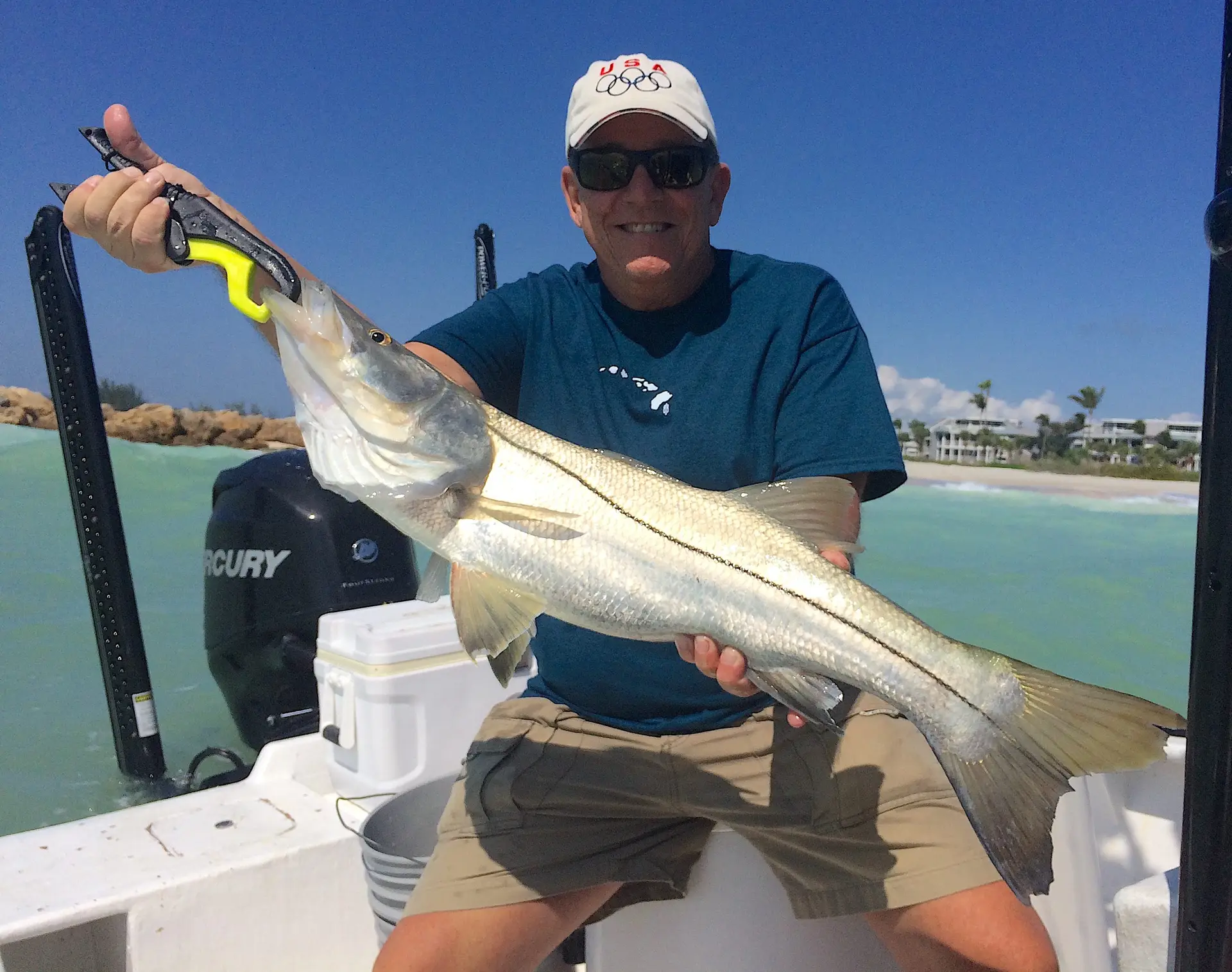 Snook, Catch & Release, Sanibel Island Fishing Charters & Captiva Island Fishing Charters, Sanibel Island, Sunday, April 8, 2018.