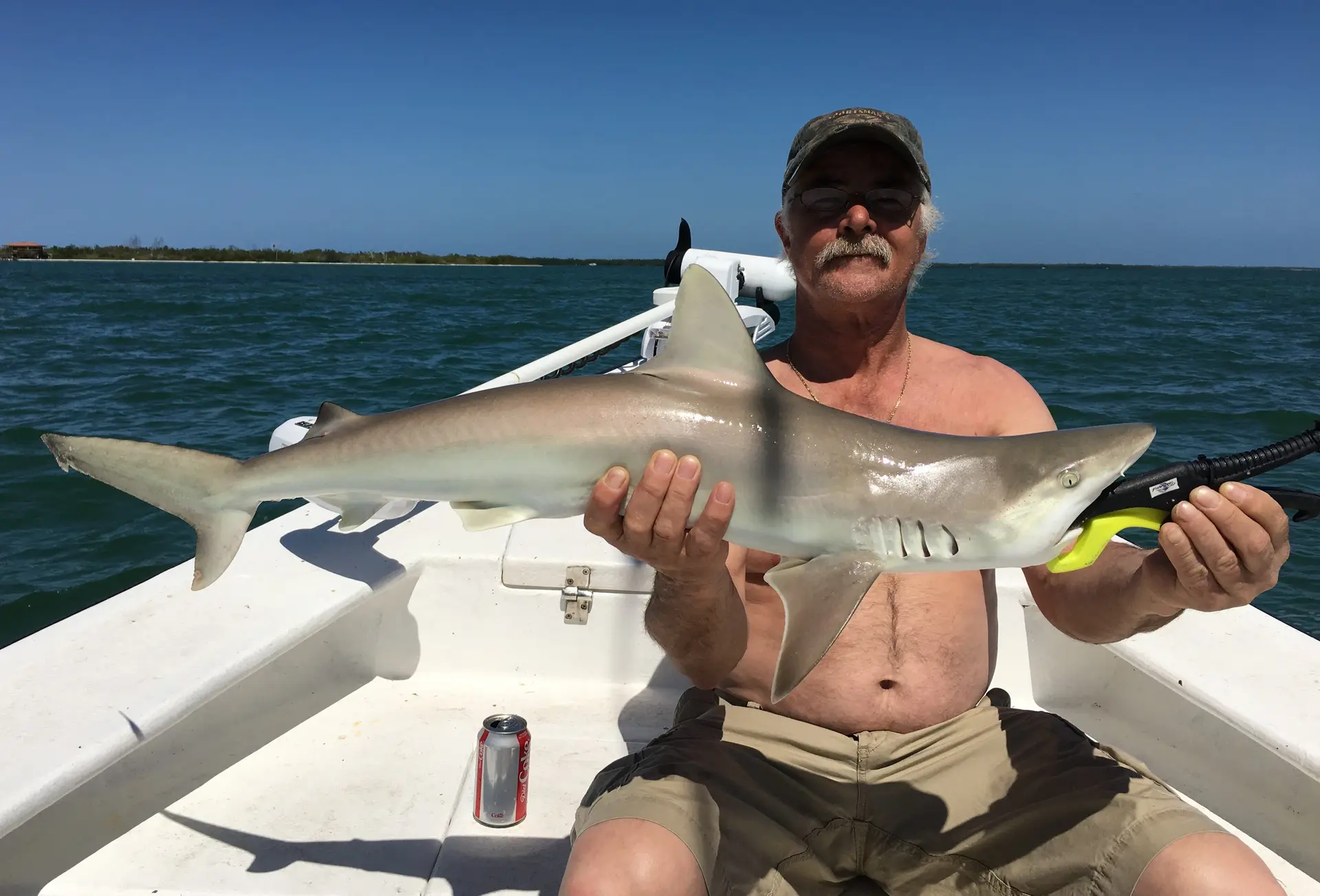Wesley, Blacknose Reef Shark, Catch & Release, Sanibel Island Fishing Charters & Captiva Island Fishing Charters, Sanibel Island, Friday, April 13, 2018.