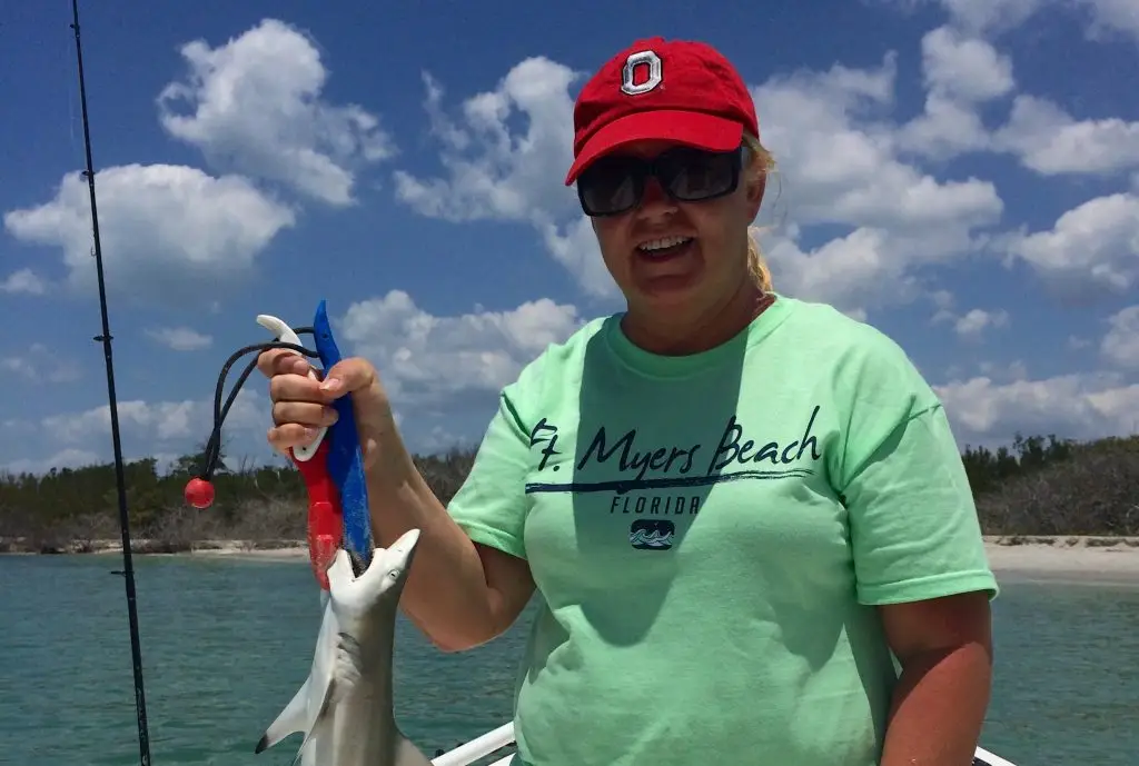 Blacktip Shark, Catch & Release, Sanibel Island Fishing Charters & Captiva Island Fishing Charters, Sanibel Island, Wednesday, May 2, 2018.