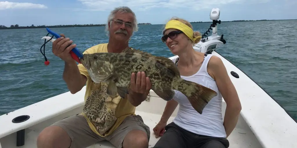 Grouper, Catch & Release, Sanibel Island Fishing Charters & Captiva Island Fishing Charters, Sanibel Island, Monday, May 8, 2018.