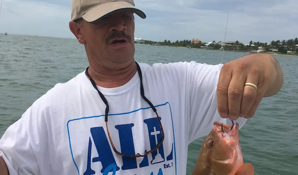 Red Grouper, Catch & Release, Sanibel Island Fishing Charters & Captiva Island Fishing Charters, Sanibel Island, Thursday, July 5, 2018.
