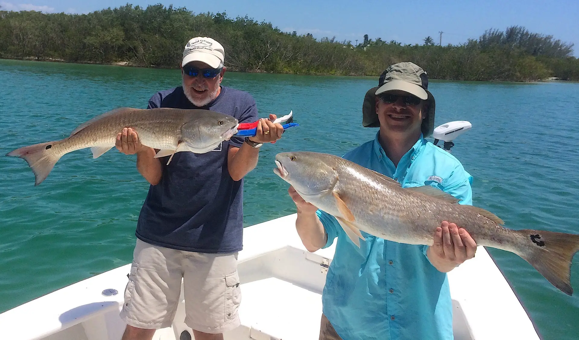 Two Redfish, Catch & Release, Sanibel Island Fishing Charters & Captiva Island Fishing Charters, Sanibel Island, Thursday, May 3, 2018.