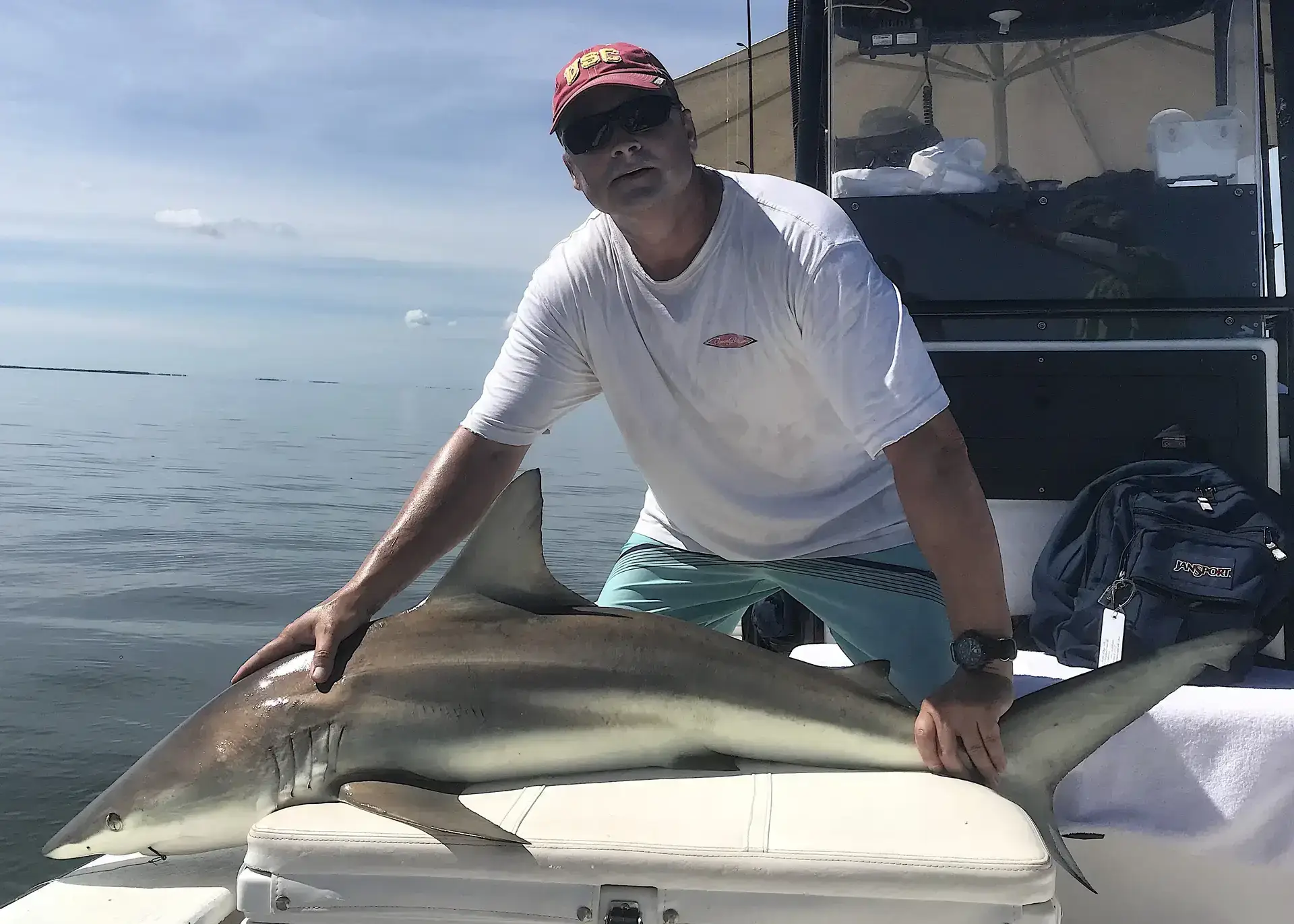 Big Blacktip Shark, Catch & Release, Sanibel Island Fishing Charters & Captiva Island Fishing Charters, Sanibel Island, Wednesday, June 13, 2018.