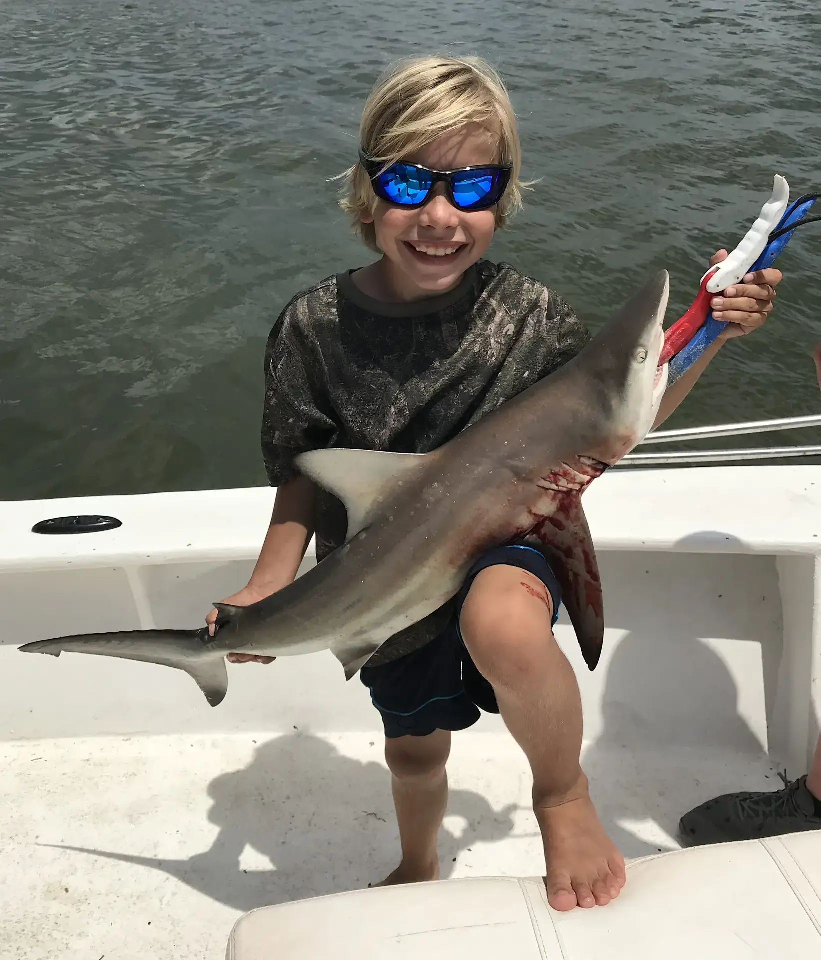 Blacktip Shark, Inshore, Catch & Release, Sanibel Island Fishing Charters & Captiva Island Fishing Charters, Sanibel Island, Thursday, June 21, 2018.