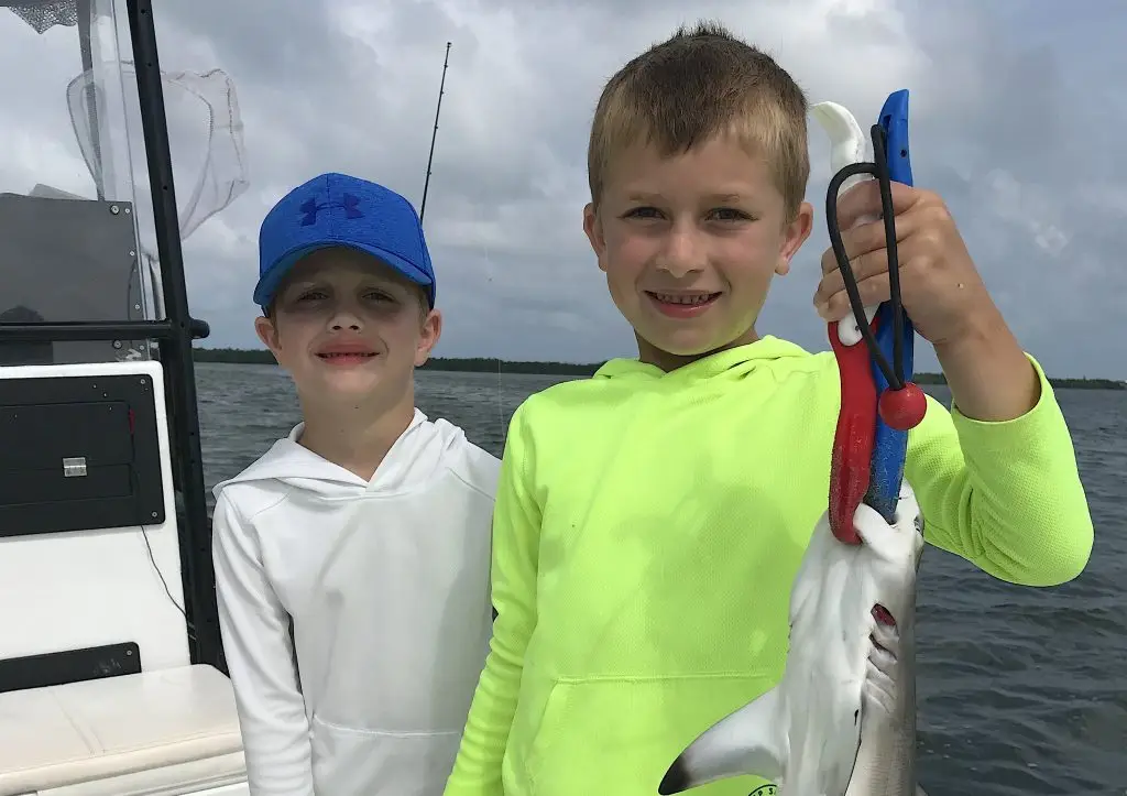 Blacktip Shark, Catch & Release, Sanibel Island Fishing Charters & Captiva Island Fishing Charters, Sanibel Island, Thursday, June 7, 2018.