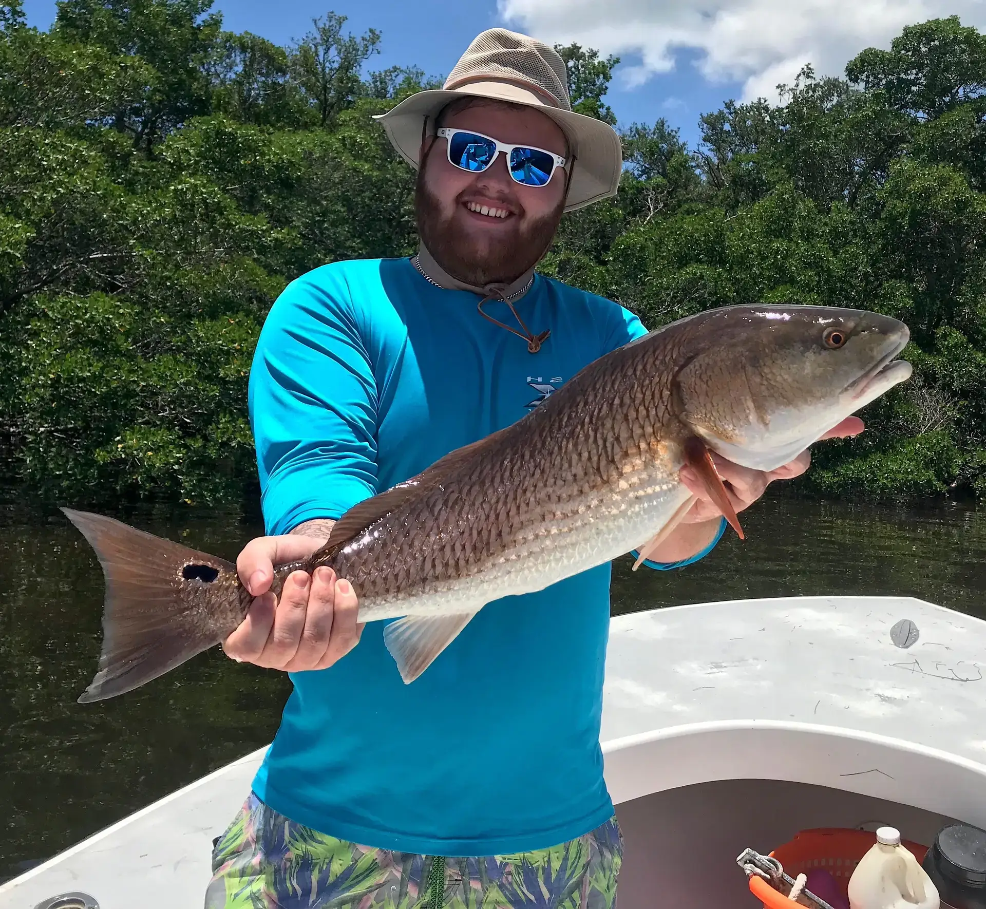 Redfish, Catch & Release, Sanibel Island Fishing Charters & Captiva Island Fishing Charters, Sanibel Island, Monday, July 2, 2018.